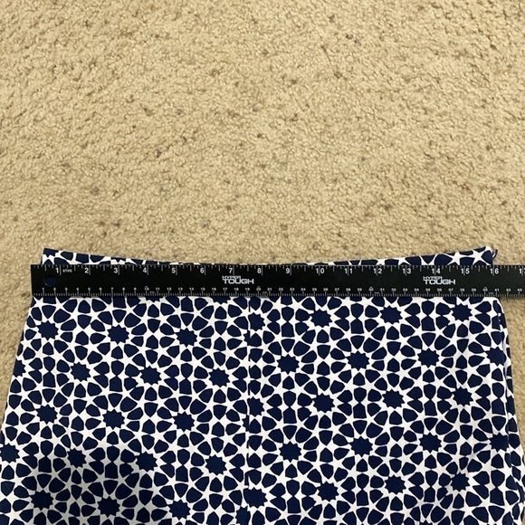 Talbots Chatham Cropped Ankle Pant Size 12P Navy / White - Picture 5 of 6
